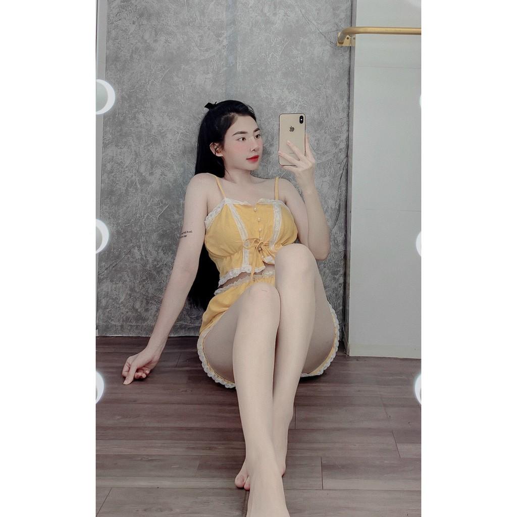 Đồ bộ hai dây nút cao cấp siêu rẻ