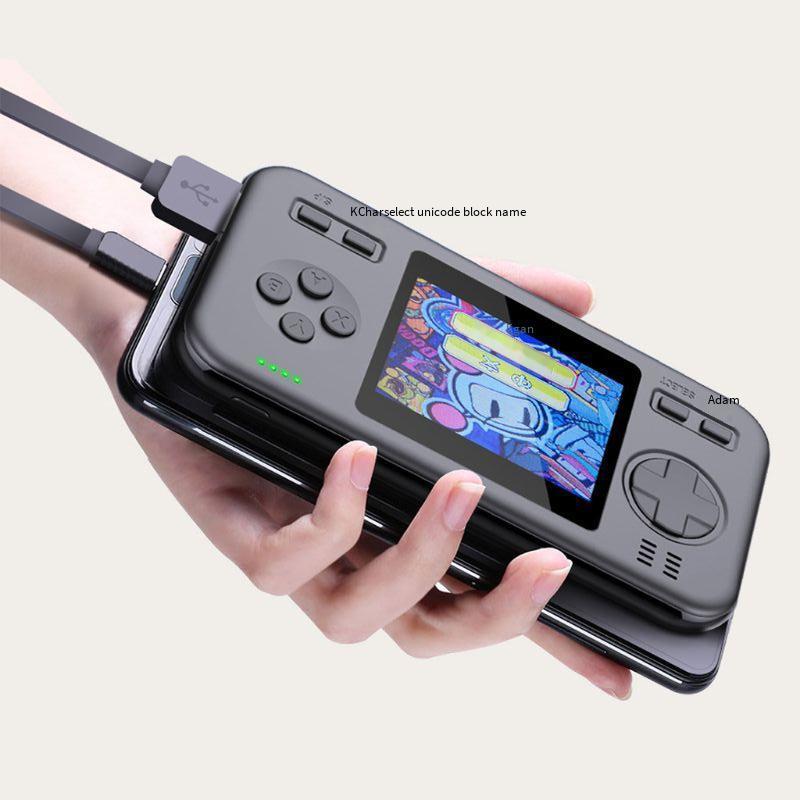 Đảm Bảo Chất Lượng Mini 416 Máy Chơi Game Cầm Tay Retro Di Động Màn Hình Màu 8000 MAh Sạc Kho Báu Game Arcade