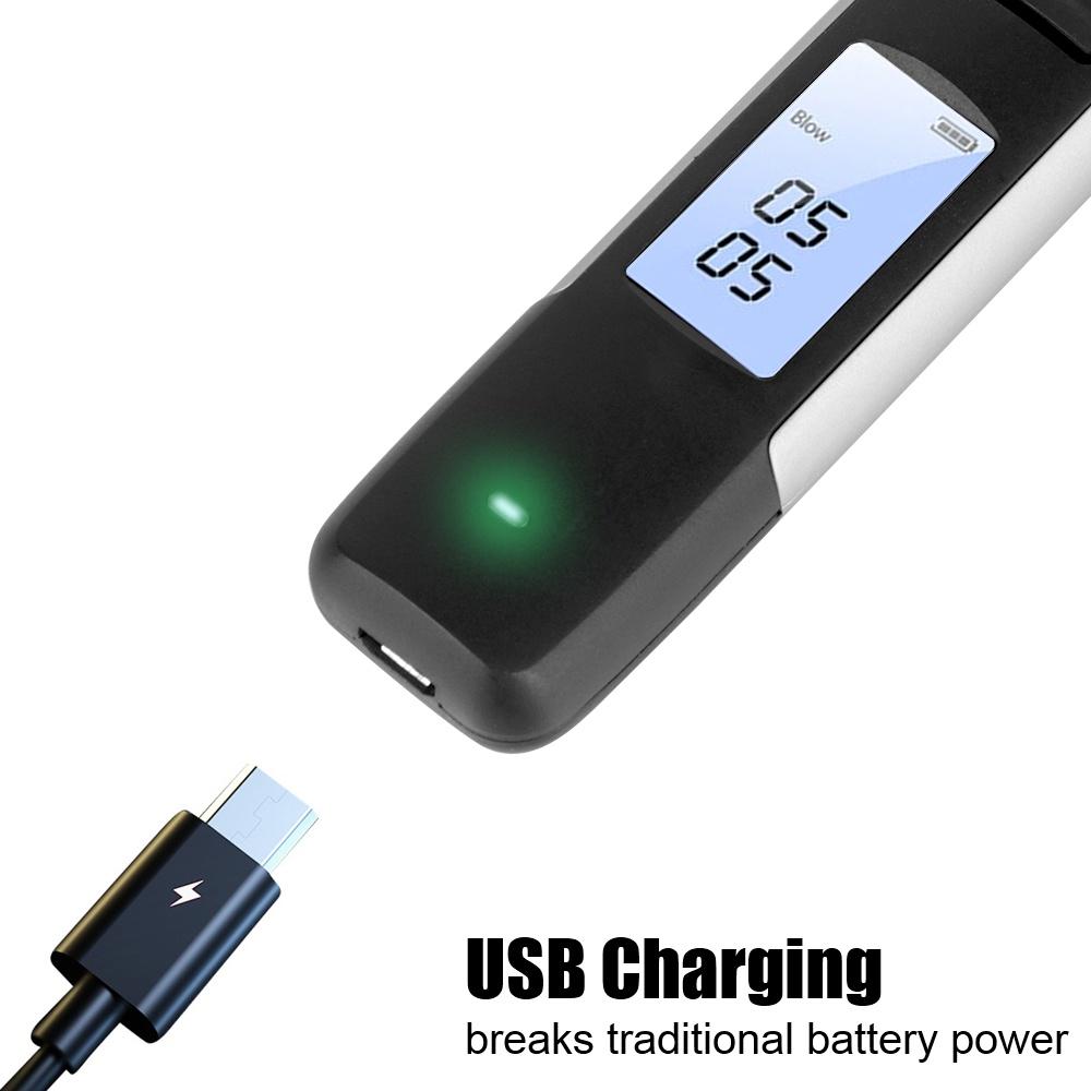Máy phân tích cồn có màn hình kỹ thuật số độ chính xác cao cổng sạc USB chuyên dụng