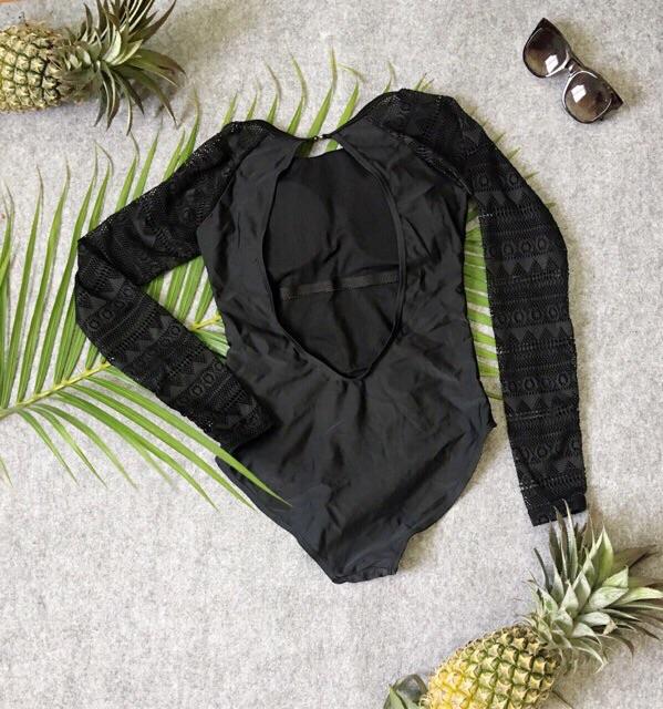 Monokini đồ bơi đôi tay dài mẹ và bé
