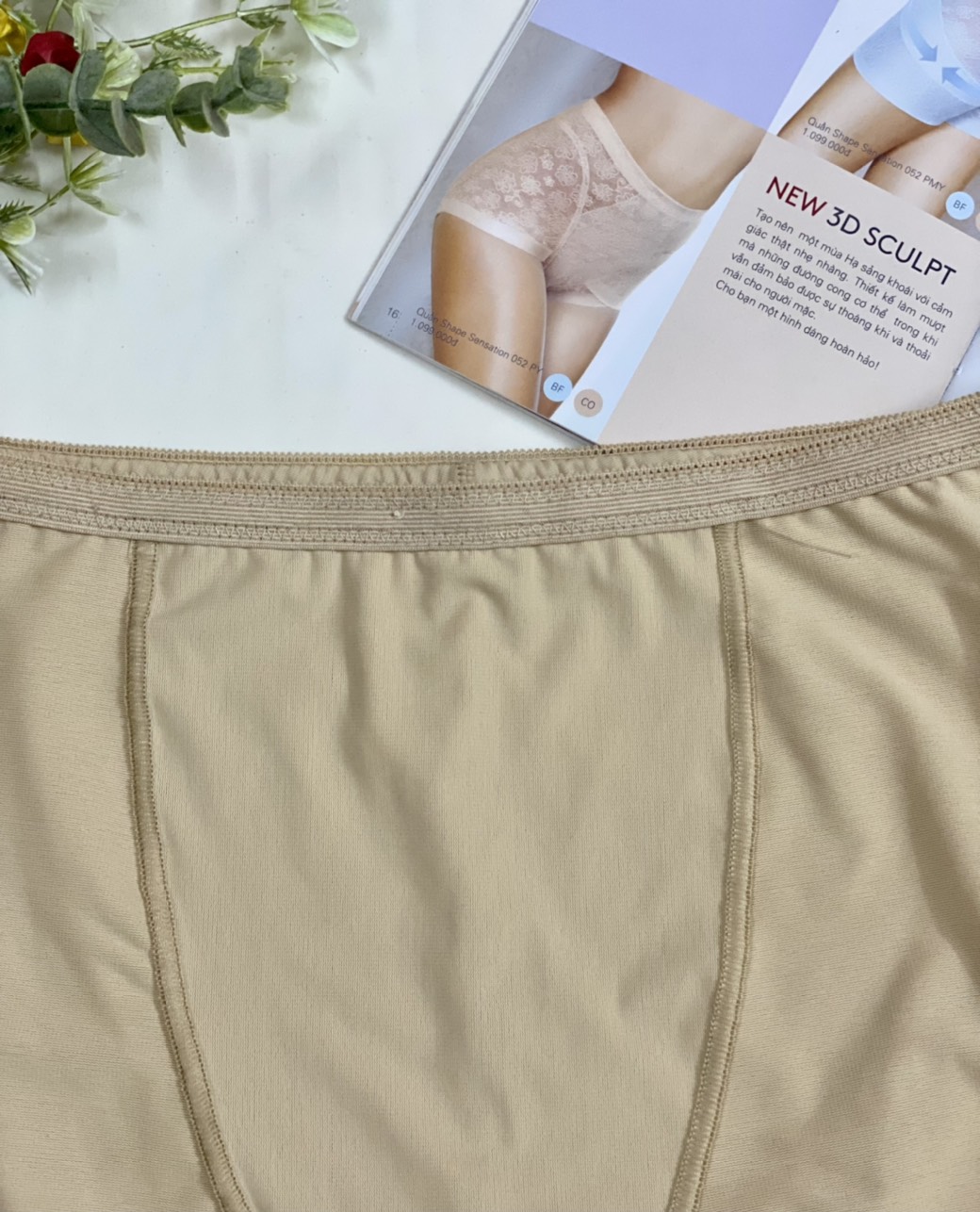 Quần lót đùi mặc trong váy cạp cao gen bụng nâng mông Vicci V10 không hằn vết, không lộ viền, chất liệu thun lụa Nhật cao cấp mềm mịn, mát lạnh (có Bigsize dành cho người mập)