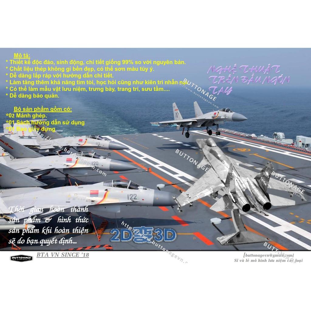 Mô Hình Lắp Ráp 3d Máy Bay Tiêm Kích J-15