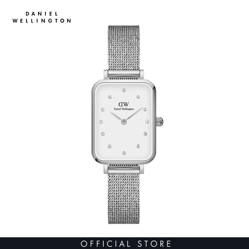 Đồng hồ Nữ Daniel Wellington Lưới - Quadro 20X26 Pressed Sterling Lumine S White 20x26 mm DW00100597