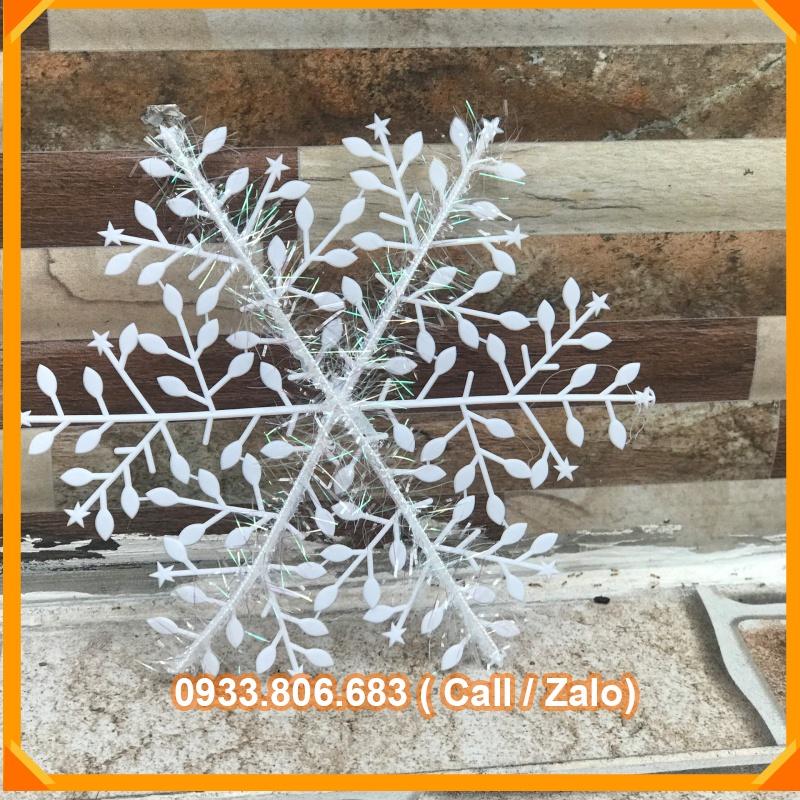 Bông Tuyết Nhân Tạo Bằng Nhựa 11cm -15cm Trang Trí Cây Thông Giáng Sinh Năm Mới