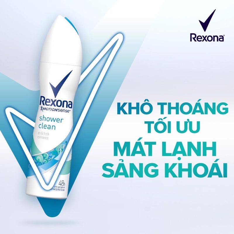 Xịt khử mùi Rexona khô thoáng mát lạnh sảng khoái dành cho nữ - Chai 150ml