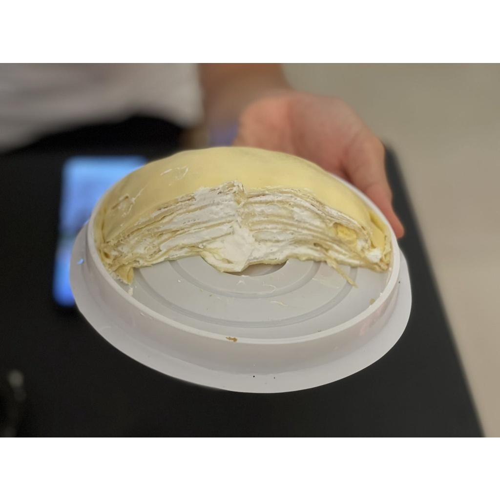 H24 thấp - Sét 50 Hộp đựng bánh crep sầu riêng 14cm, bông lan trứng muối, rau câu thỏi vàng