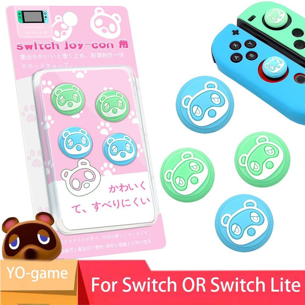 Set 4 Vỏ Bọc Nút Bấm Bằng Cao Su Cho Tay Cầm Chơi Game Nintendo Switch Lite Joycon