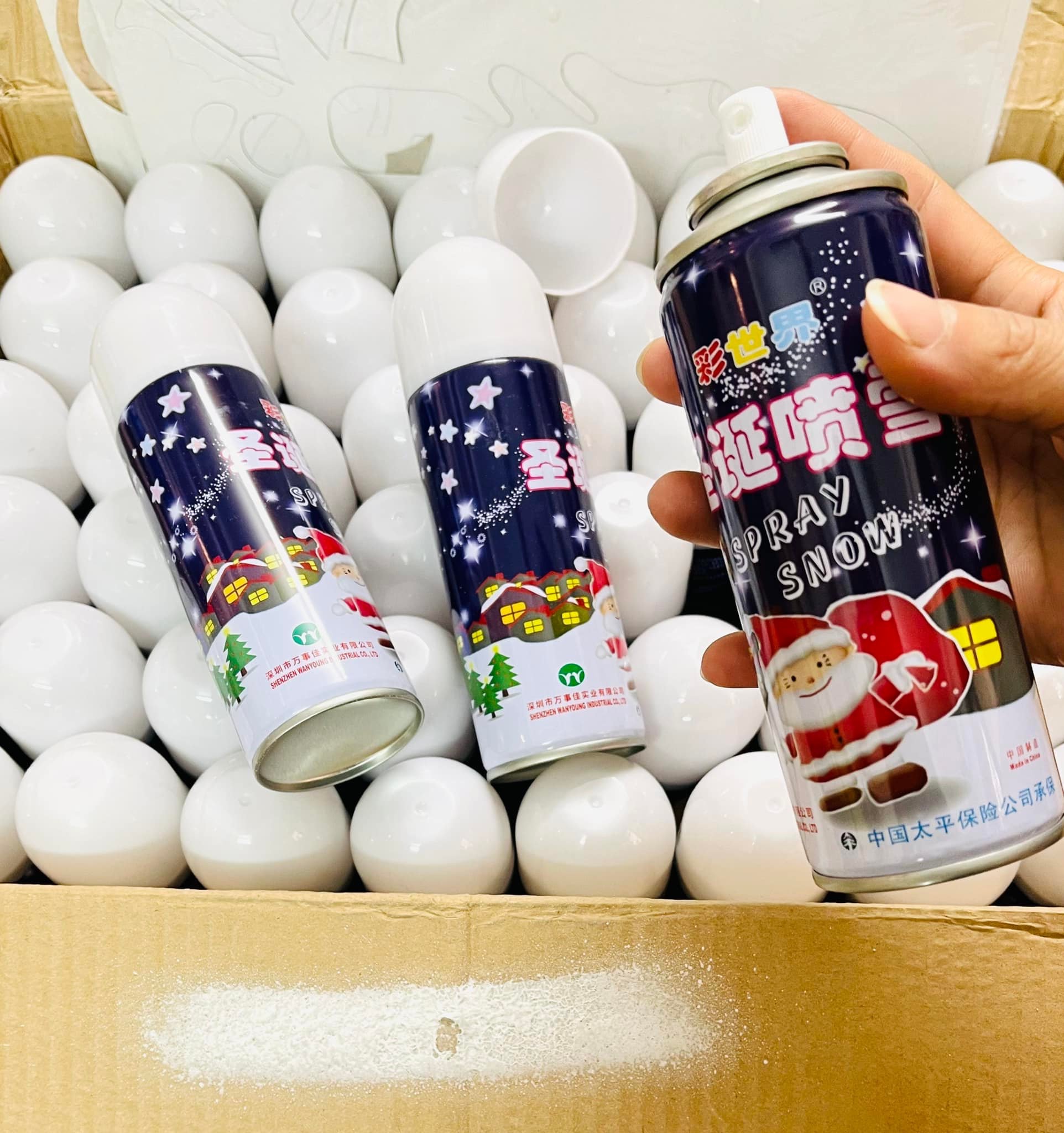 Combo 2 lọ xịt tuyết không tan trang trí Noel giáng sinh/ tuyết trang trí Noel