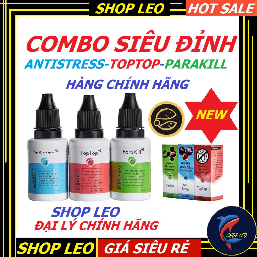 Combo Anti Stress - ParaKill - Toptop- Dưỡng cá -shopleo