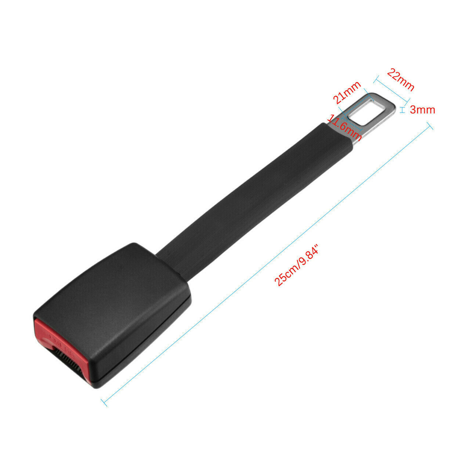 Bộ mở rộng đai an toàn trên ô tô 25cm bằng ABS + Thép không gỉ