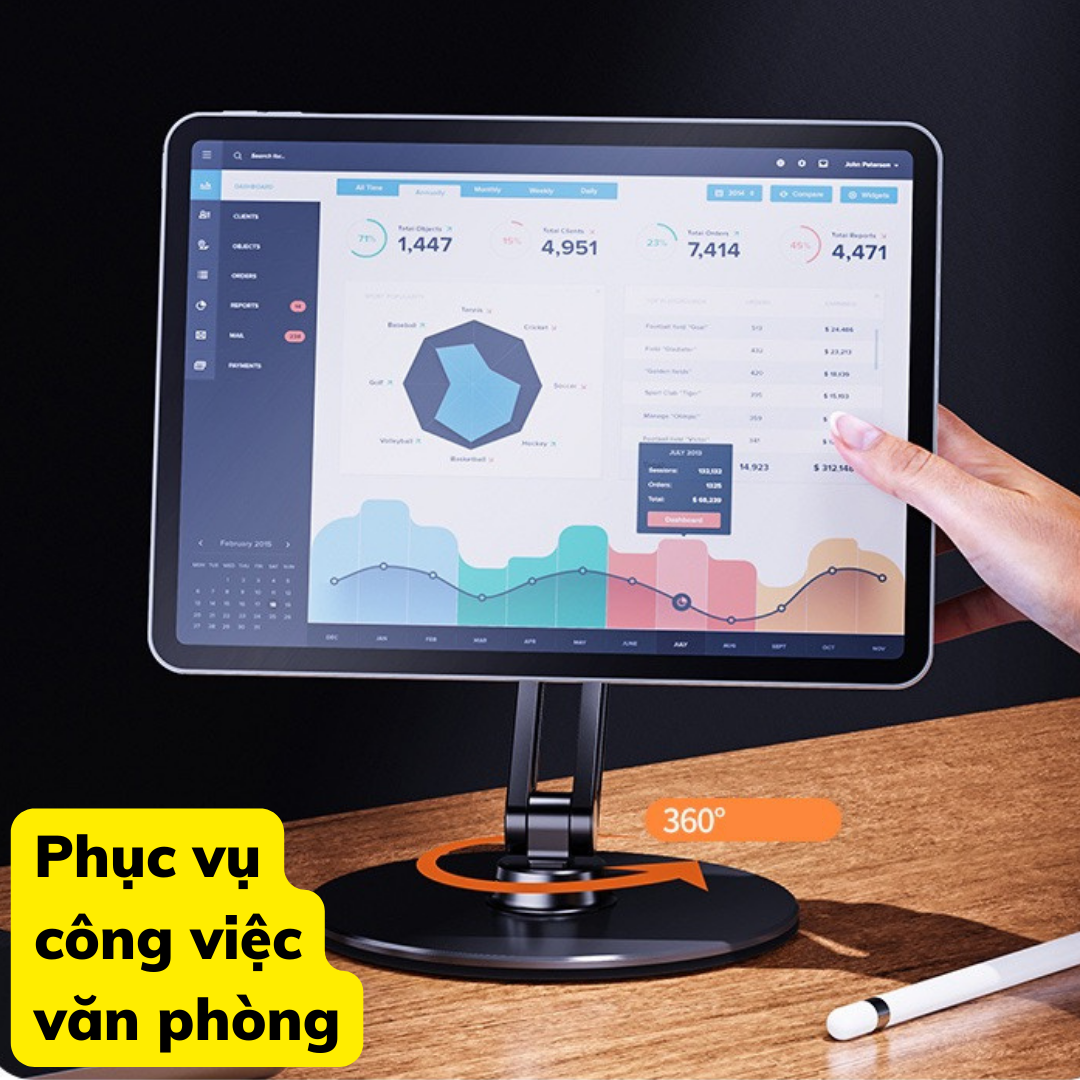 Giá Đỡ Điện Thoại 3 Khớp Xoay 360 Độ Tích Hợp Đầu Hút Chân Không Siêu Mạnh - Kệ Điện Thoại Gấp Gọn Đa Năng hợp kim nhôm