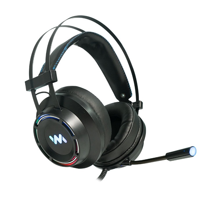 Tai Nghe Chụp Tai Chuyên Game Wangming 9800 Âm Thanh 7.1 - Led Đẹp - Jack Cắm USB - Hàng Chính Hãng