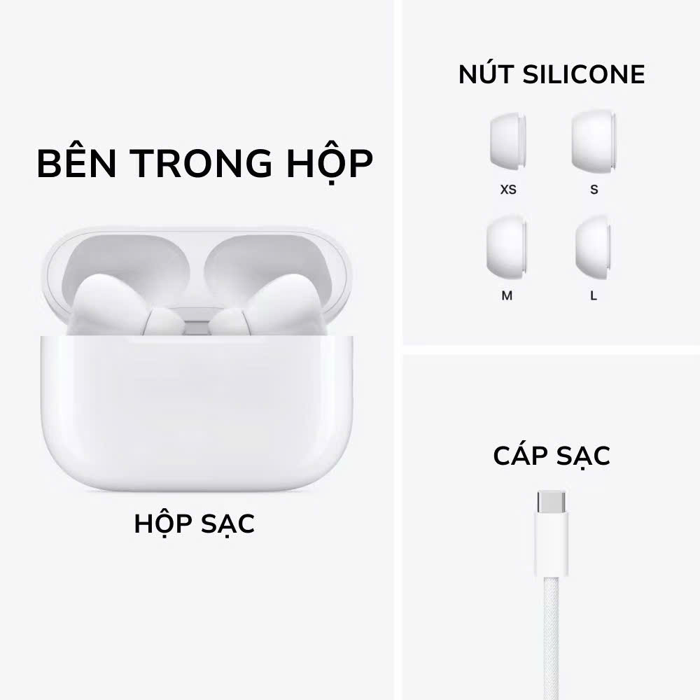 Tai Nghe Bluetooth Pro2 Không Dây định vị khử tiếng ồn ANC PIN TRÂU bass căng tự kết nối Fullbox phụ kiện đủ tính năng đàm thoại 2 chiều - HÀNG CHÍNH HÃNG