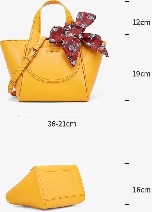 Túi xách nữ C N K xinh xắn có nơ vải