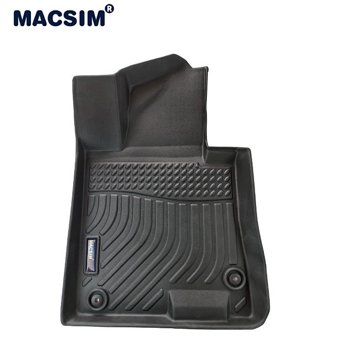 Thảm lót sàn xe ô tô KIA K5 2022 - chất liệu TPV thương hiệu Macsim màu đen