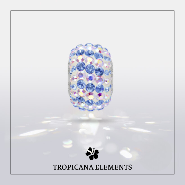 Lắc Tay Tropicana Phối Charm Swarovski Pha Lê Màu Biển Xanh