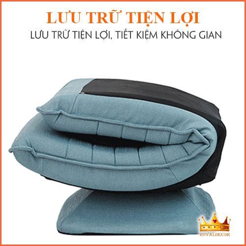 Ghế Xoay Thư Giãn ROYALDECORHN Xoay 360 độ - Ghế Mặt Trăng Có Thể Gập Được Lưng - Nội Thất Phòng Khách, Phòng Ngủ