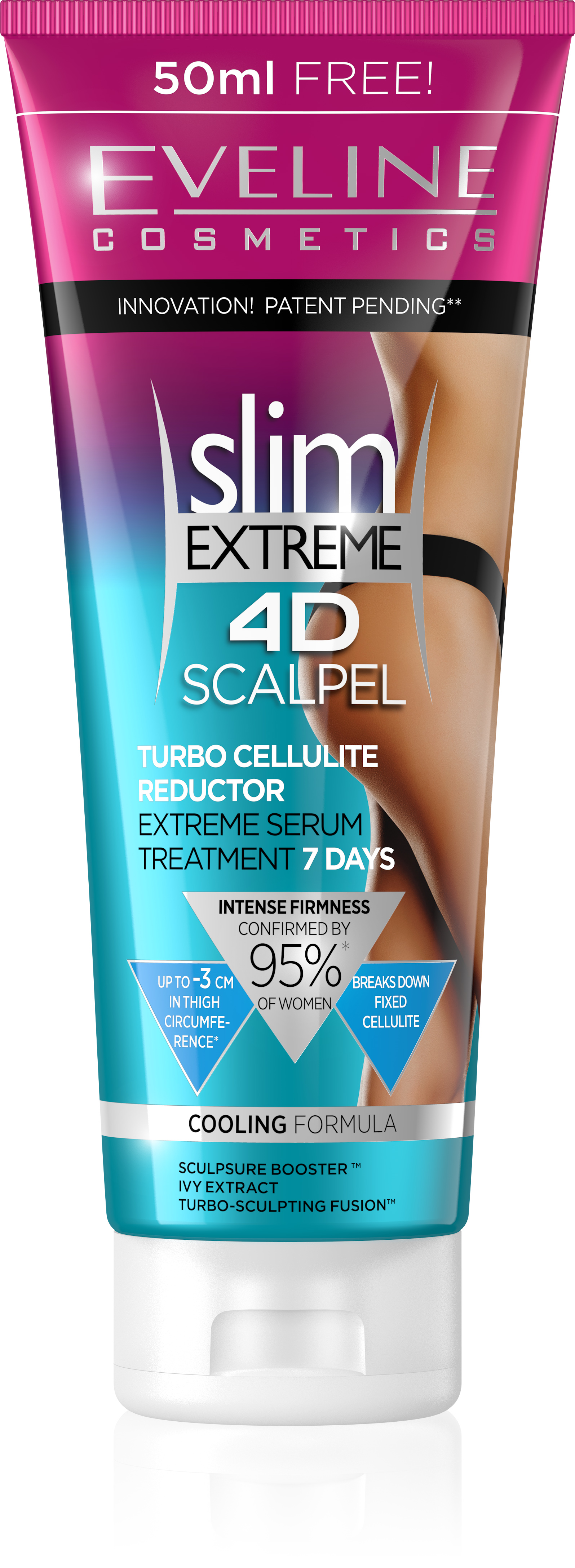 Gel Hỗ trợ giảm mỡ Eveline Slim Extreme 4D  - Tuýp 250ml