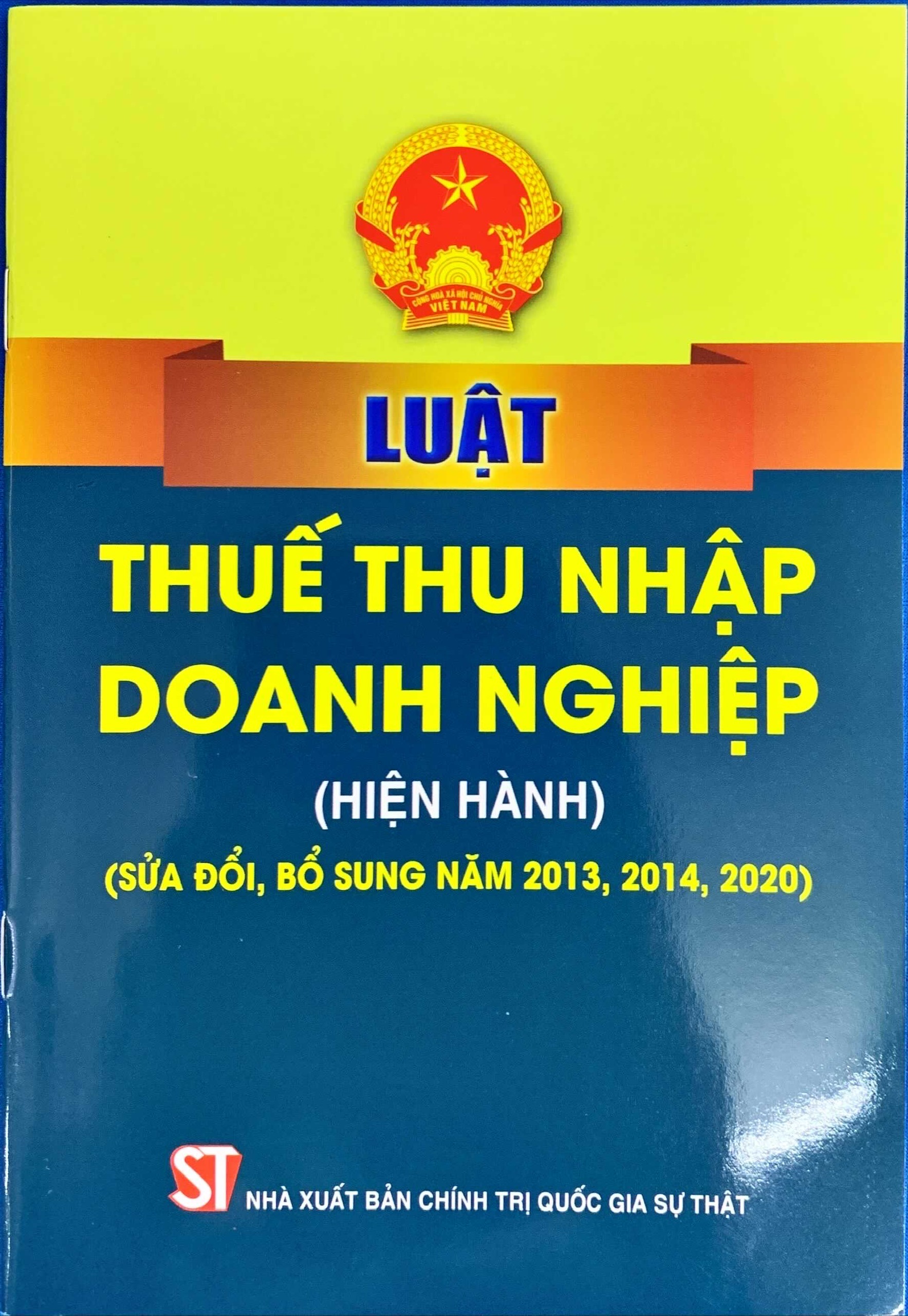 Luật Thuế thu nhập doanh nghiệp (Hiện hành) (Sửa đổi, bổ sung năm 2013, 2014, 2020)