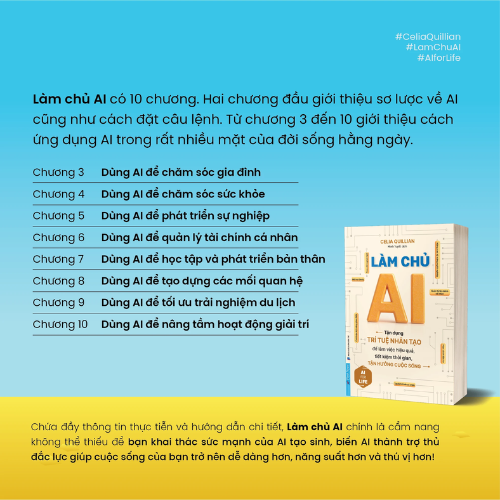 Sách AI For Life - Làm Chủ AI - Celia Quillian