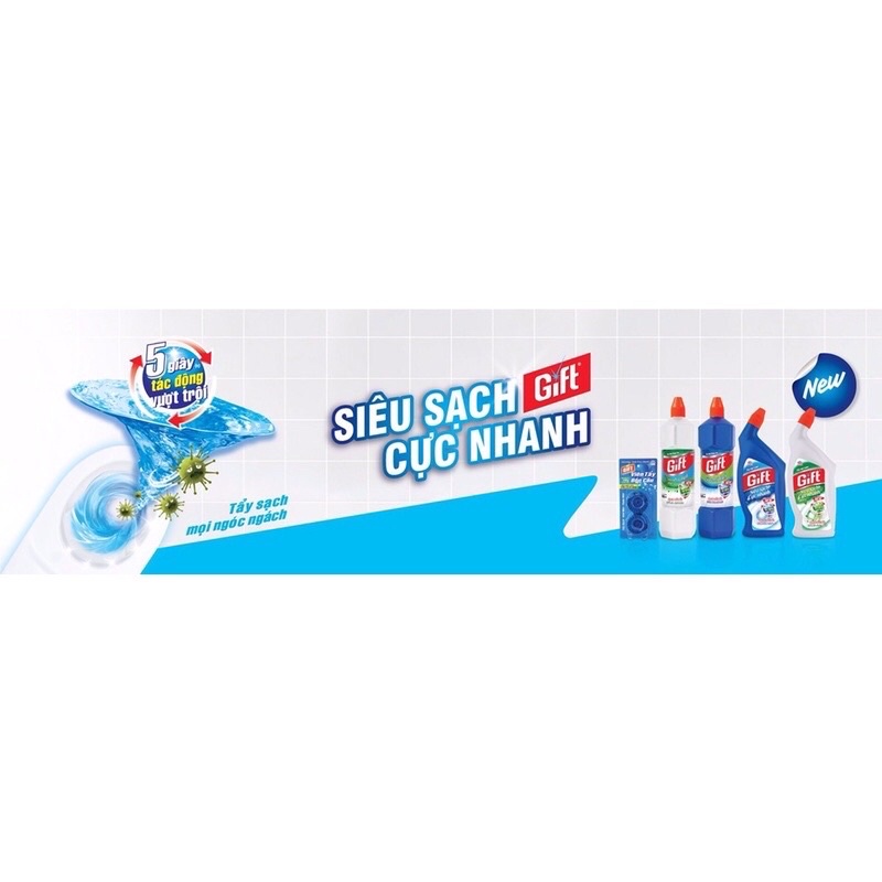 Nước rửa nhà tắm Gift Siêu sạch 3.8kg