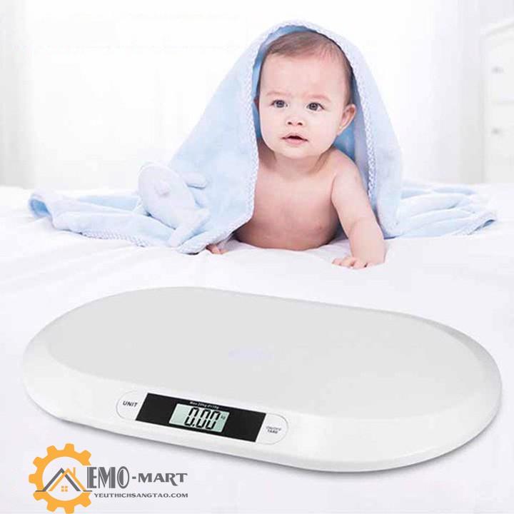 Cân điện tử cho bé sơ sinh BABY SCALE ️  ́️ Tải trọng tối đa 20kg - Độ chính xác 10g - Nhựa ABS an toàn