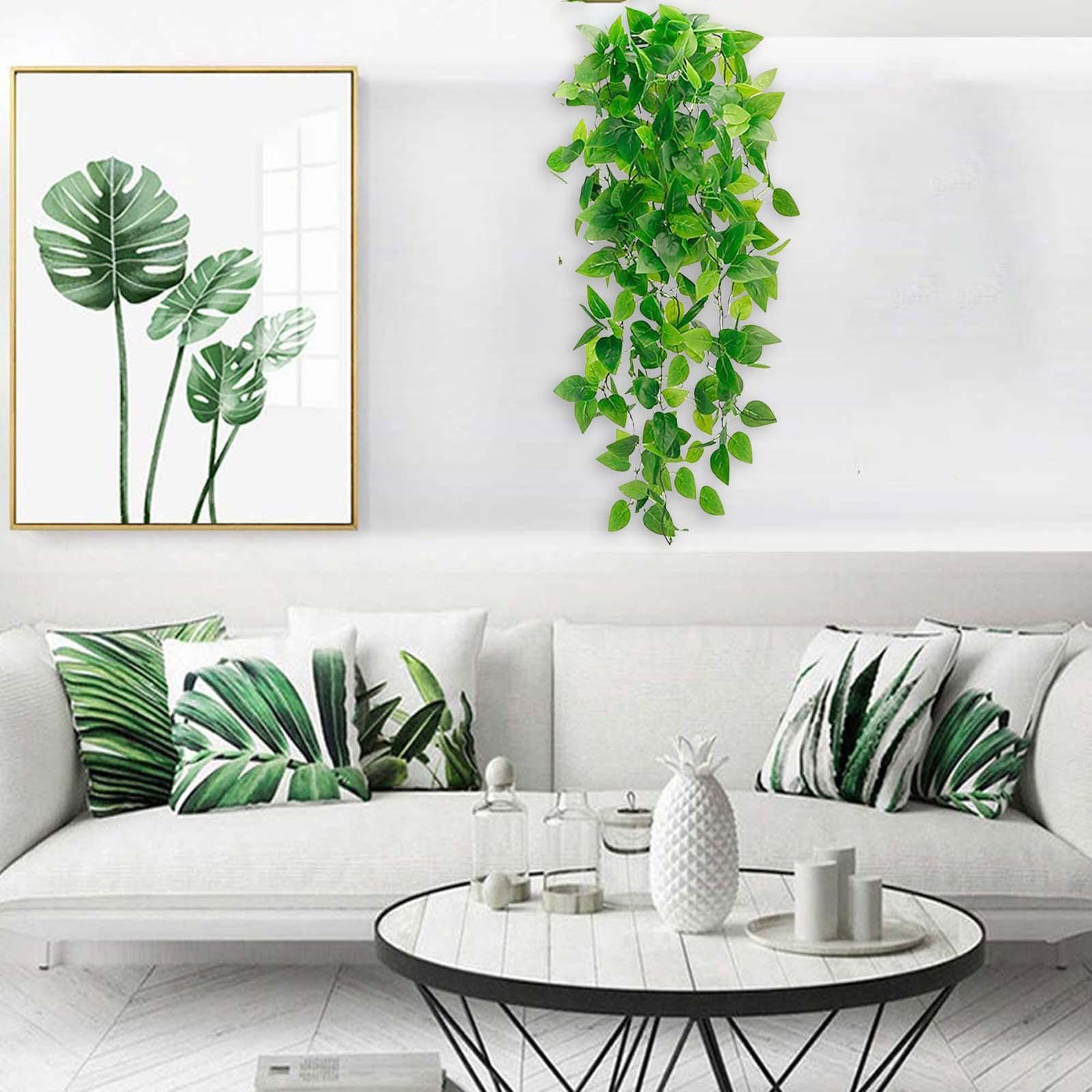 Simulation Rattan Leaves Fake Plants for Hanging   Wedding Decor