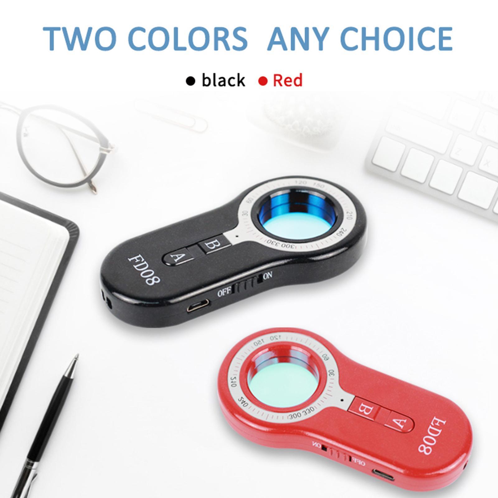 FD08 Wireless Detector Camera, Multifunctional Portable Mini Infrared IR Scanner, for Bathroom Travel Protection Vibration Alarm Personal Alarm