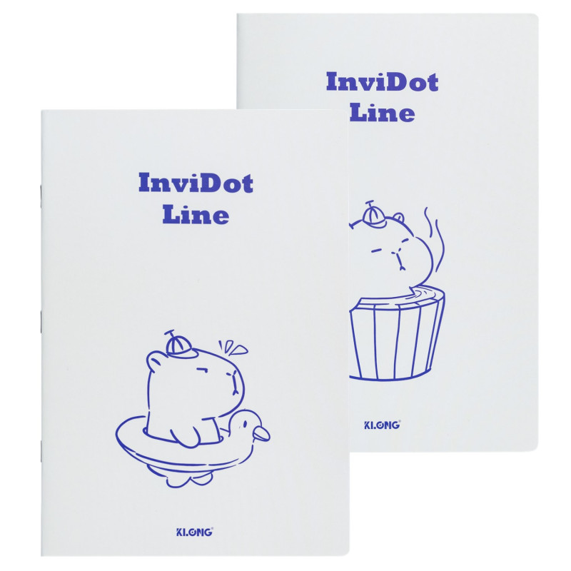 Vở kẻ ngang ghim InviDot Line Capybara B5 200 trang 70/76; MS: 858