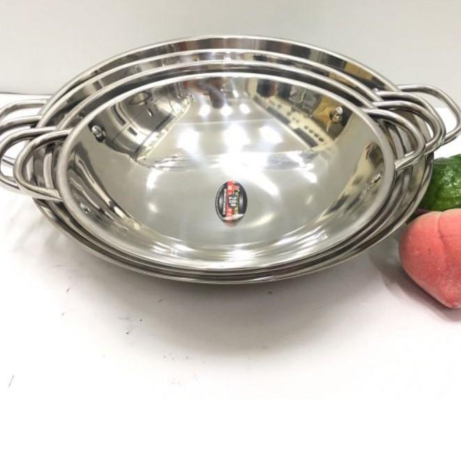 Chảo inox 2 quai cao cấp