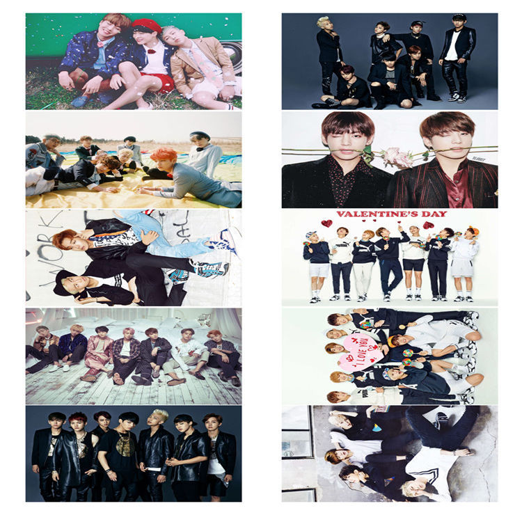 Poster Jungkook BTS 8 tấm có dán khổ A3