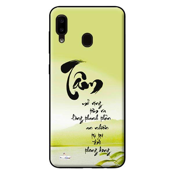 Ốp lưng in cho Samsung Galaxy A20 mẫu Tâm - Hàng chính hãng