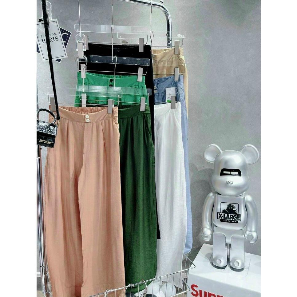 Quần đũi tơ sước dáng ống xớ,chun sau lưng