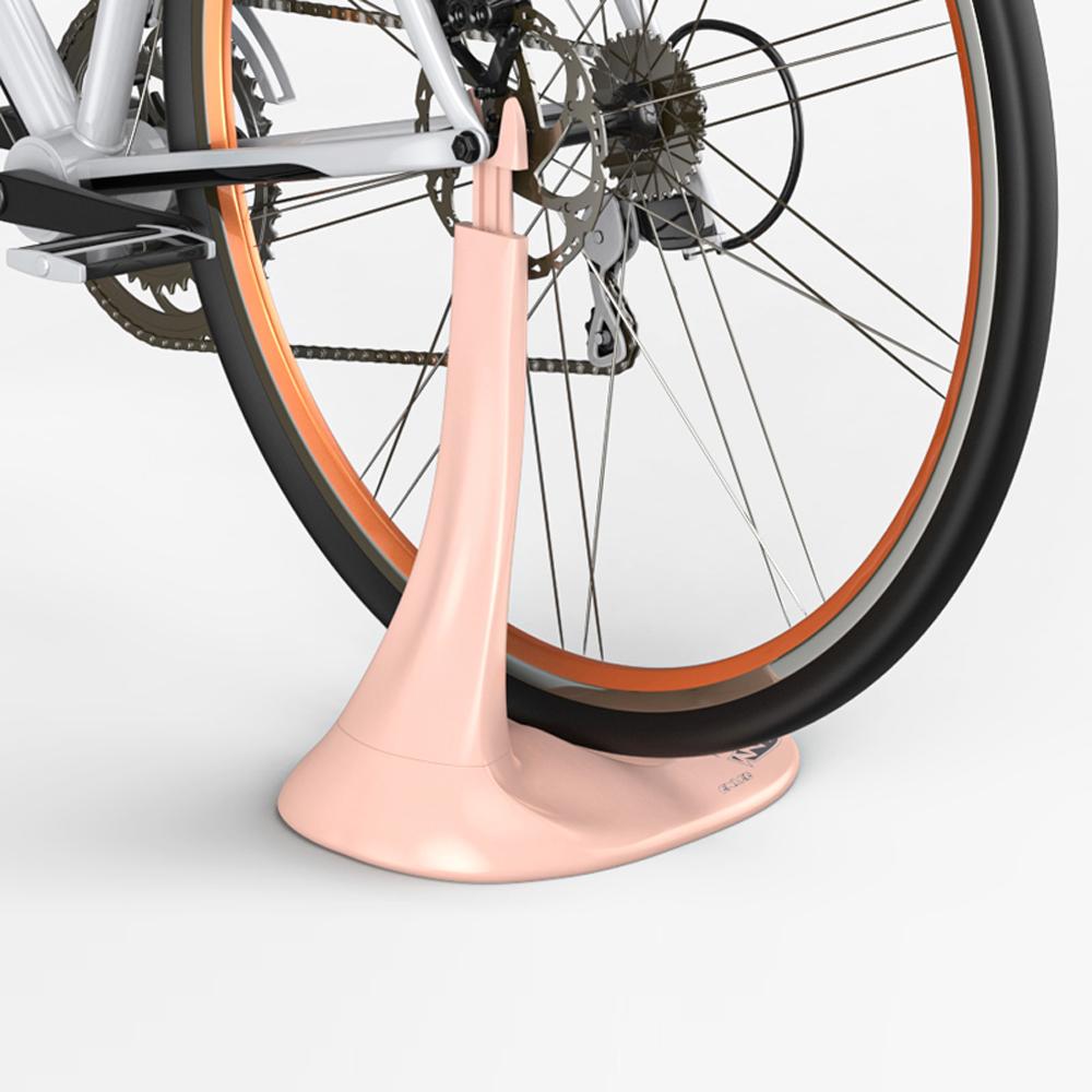 ENLEE Bike Floor Type Parking Rack Hub Mount Bicycle Stand Height Adjustable for MTB Mountain Road Bike