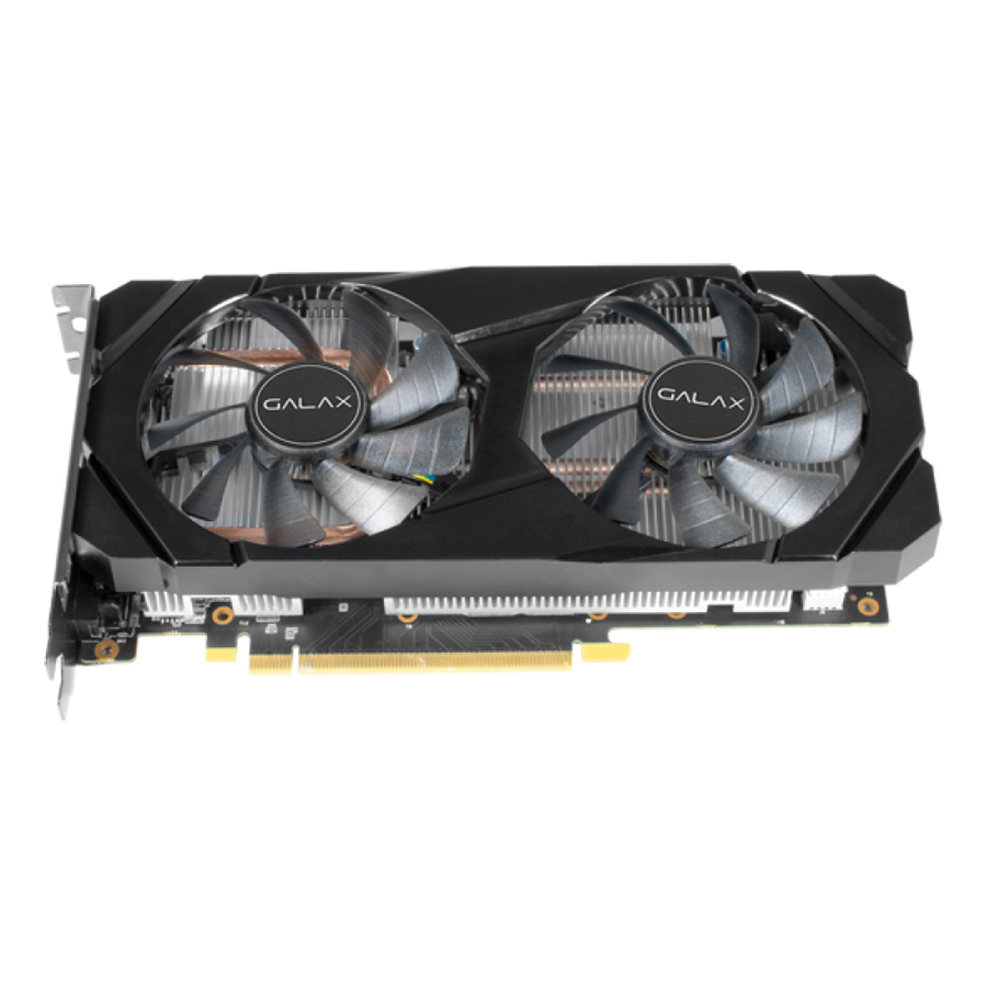 Card Màn Hình VGA Galax GeForce RTX 2060 1 Click OC 6GB GDDR6 26NRL7HPX7OC 192bit 2 Fan DP HDMI DVI D - Hàng Chính Hãng