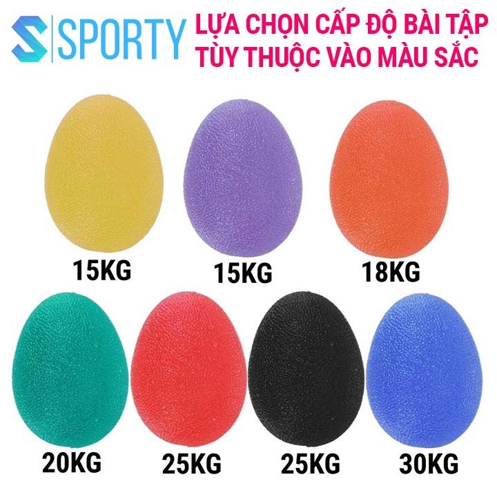 Bóp tập cơ tay YGW23 Hình Trứng chất liệu silicon có vân chống trơn trượt, gọn nhẹ, thiết kế vừa tay do SPORTY cung cấp