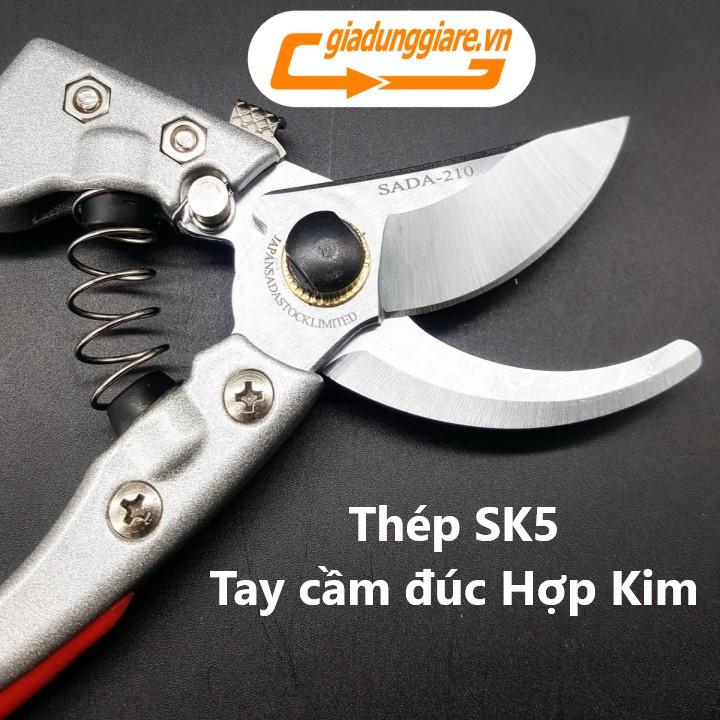 KÉO CẮT TỈA CÀNH CÂY Nhật Bản Chất liệu thép SK5 không gỉ, sắc bén, tay cầm HỢP KIM đúc