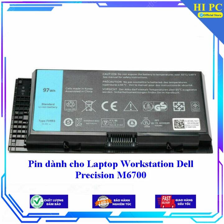 Pin dành cho Laptop Workstation Dell Precision M6700 - Hàng Nhập Khẩu
