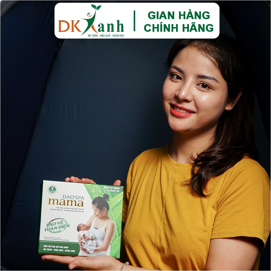 Combo 3 hộp - Nước tắm sau sinh Dao'spa Mama - DK Pharma (9 chai - dung tích 250ml/chai)