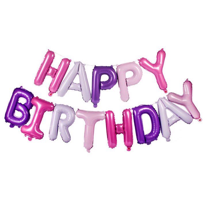 Bộ bong bóng trang trí Unicorn Birthday set balloon upkp37