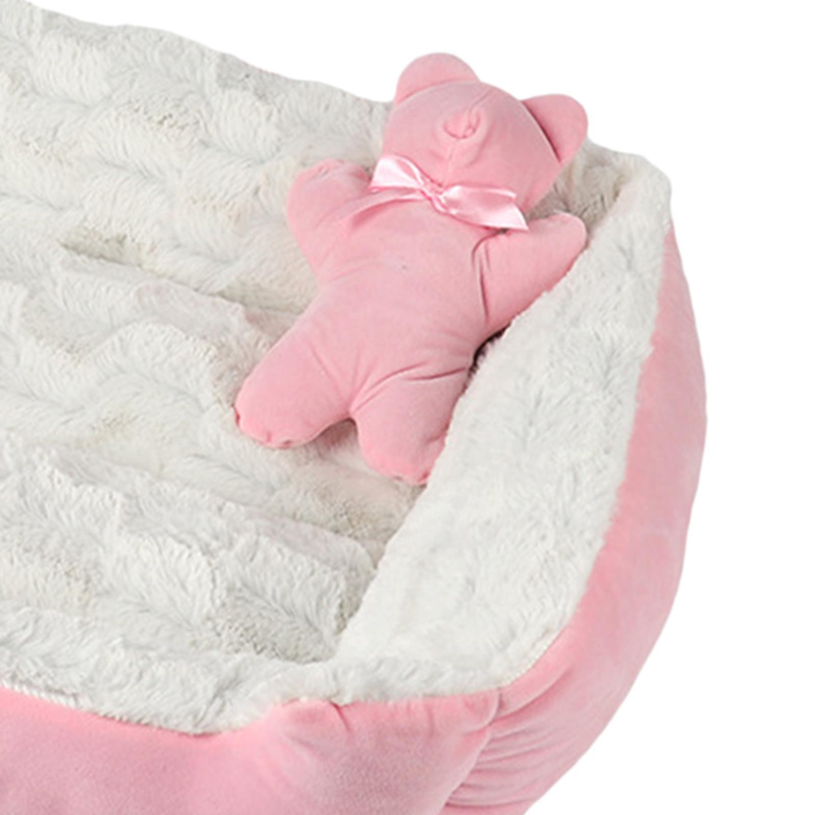 Warming puppy cat bed Pink