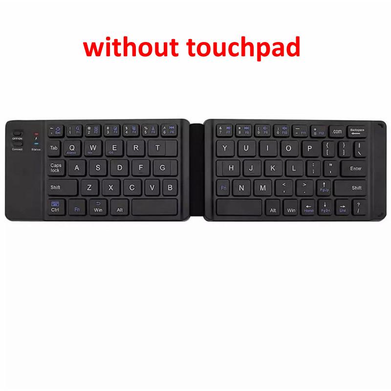 HKXA Mini Gấp Gọn Bàn Phím Bluetooth Bàn Di Chuột Bluetooth 3.0 Có Thể Gập Lại Bàn Phím Số Không Dây Cho Windows Android IOS13 Máy Tính Bảng Ipad Điện Thoại