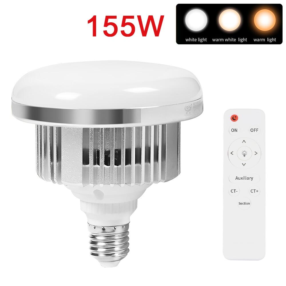 Hình ảnh Bóng đèn LED NẤM 155w có kèm Remote chỉnh sáng chuyên dụng cho các phòng Studio chụp ảnh, quay video, livestream