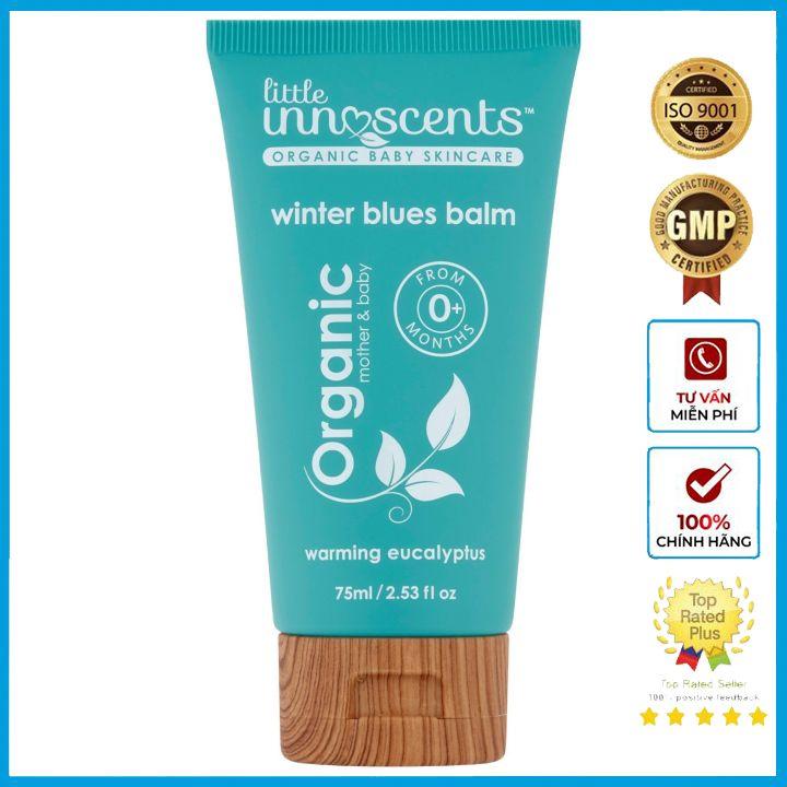 Dầu Ấm Ngực Cho Bé Từ Sơ Sinh Organic Mother And Baby Úc - Little Innoscents Winter Blues Vapour Balm 75ml