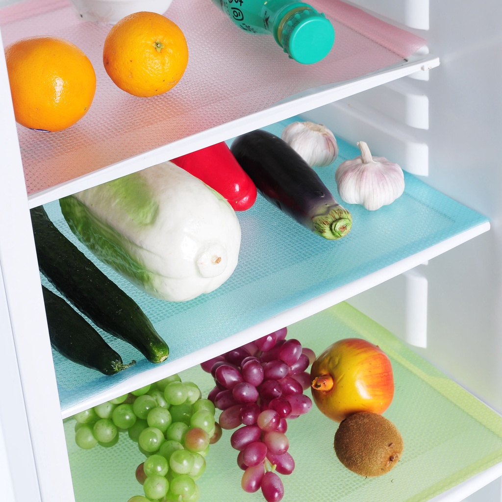 Combo 4 tấm lót ngăn kéo tủ lạnh,tủ bếp Chống thấm dễ dàng lau rửa đa năng - Henrysa