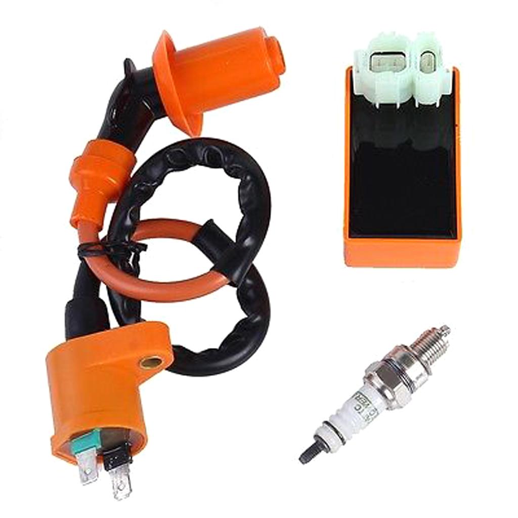 Racing Motor Ignition +Spark Plug GY6 50 125 150 Engine