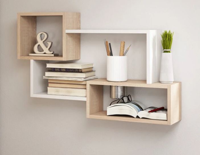 Kệ Gỗ Trang Trí Treo Tường Đơn Giản Mà Đẹp Juno Sofa CTKT415 KT 87x54x18cm