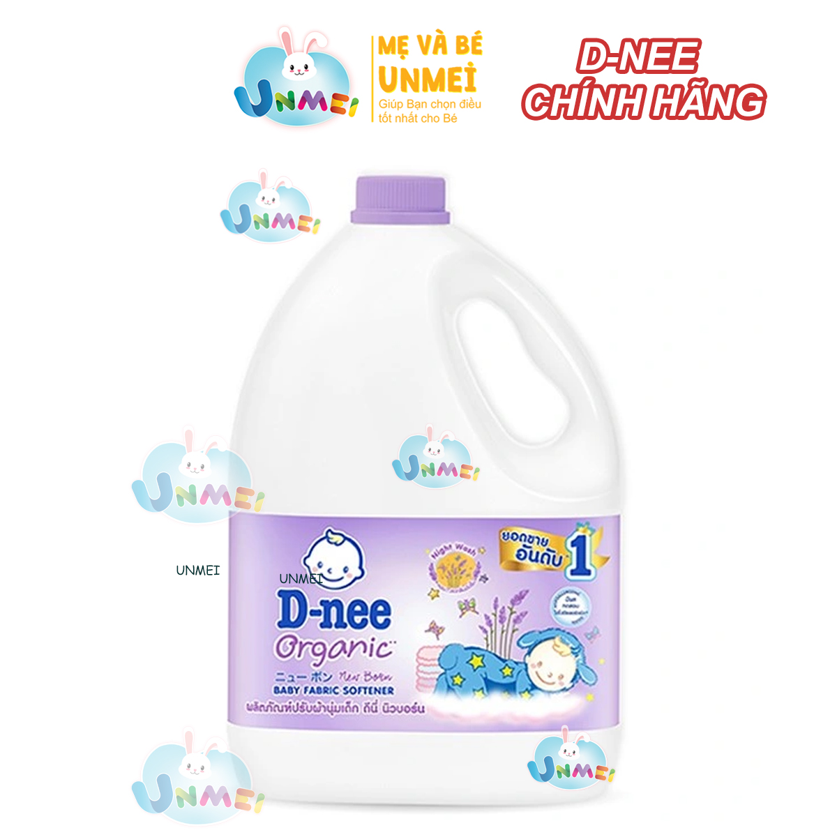 Dung Dịch Xả Quần Áo Cho Bé D-nee màu Tím - Tem phụ Công ty Đại Thịnh