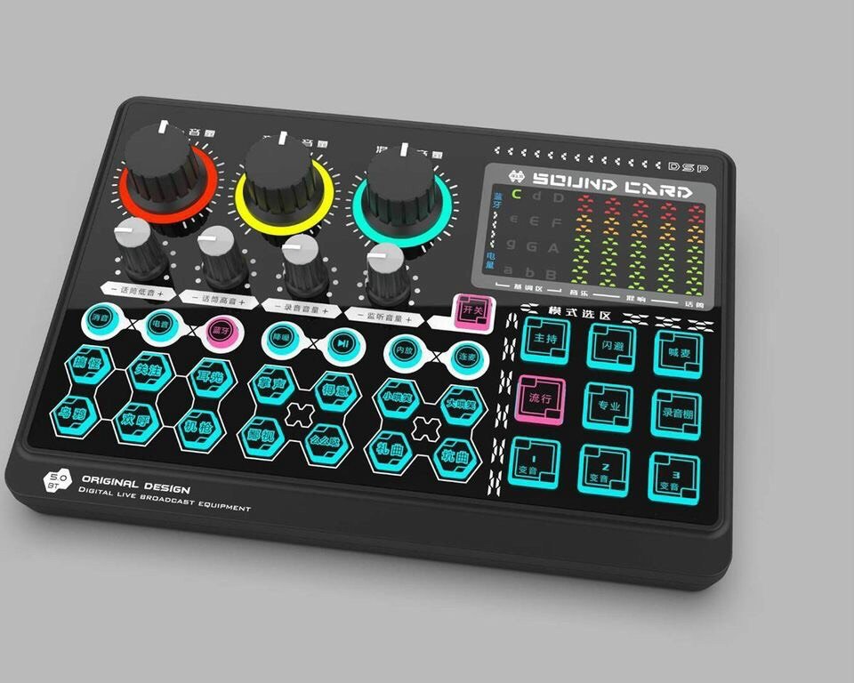 Mixer, Soundcard thu âm X6 mini - tích hợp auto tune, bluetooth - Karaoke, thu âm, livestream chuyên nghiệp