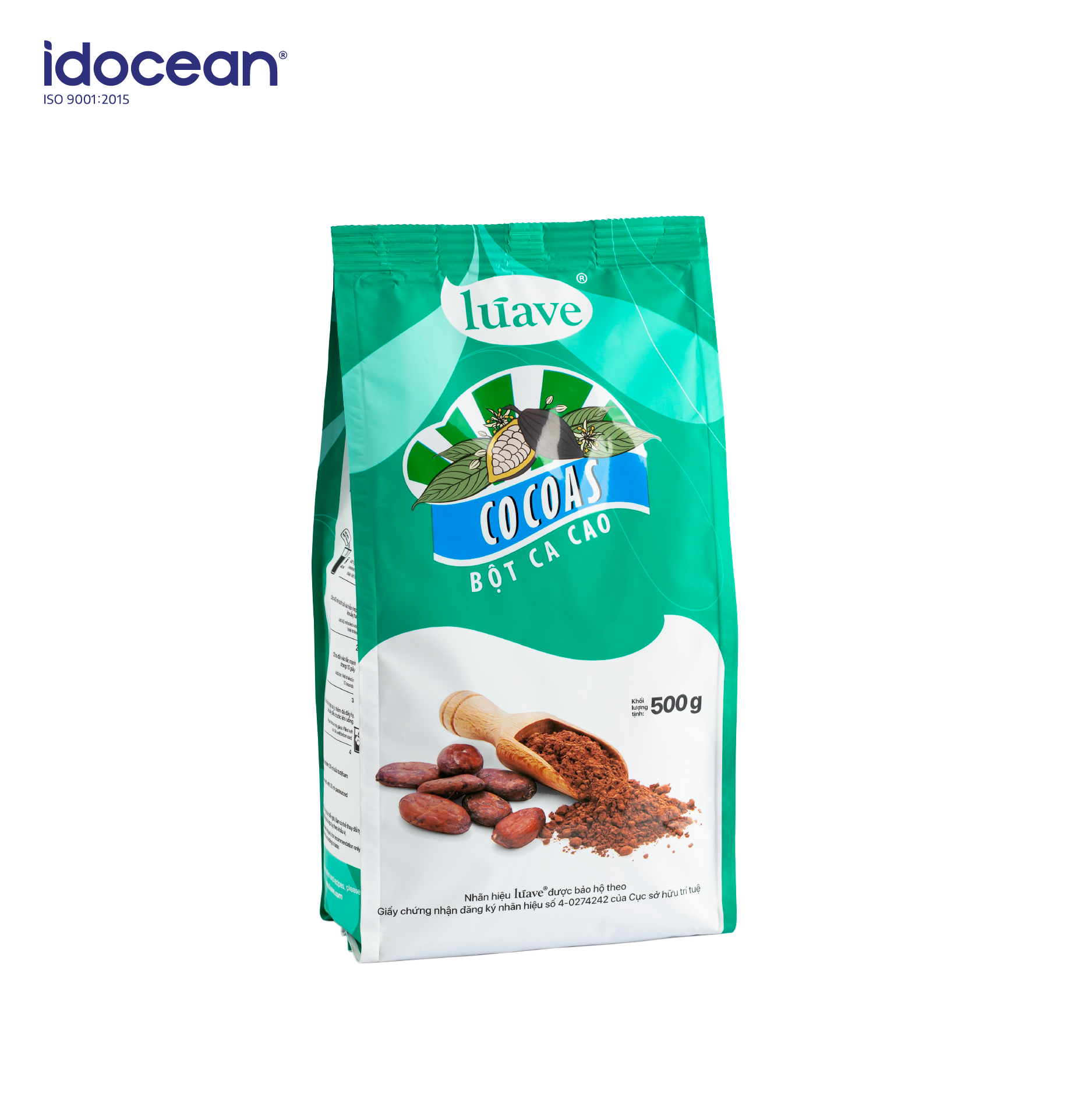 Bột Cacao Đắng - LÚAVE - 0.5kg